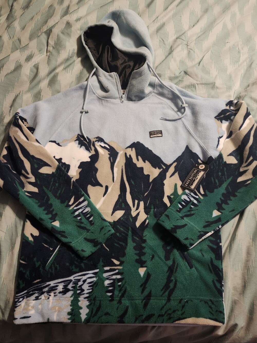 NWT Free Nature Fleece‎ Hoodie Nature Hooded Men's Size Medium